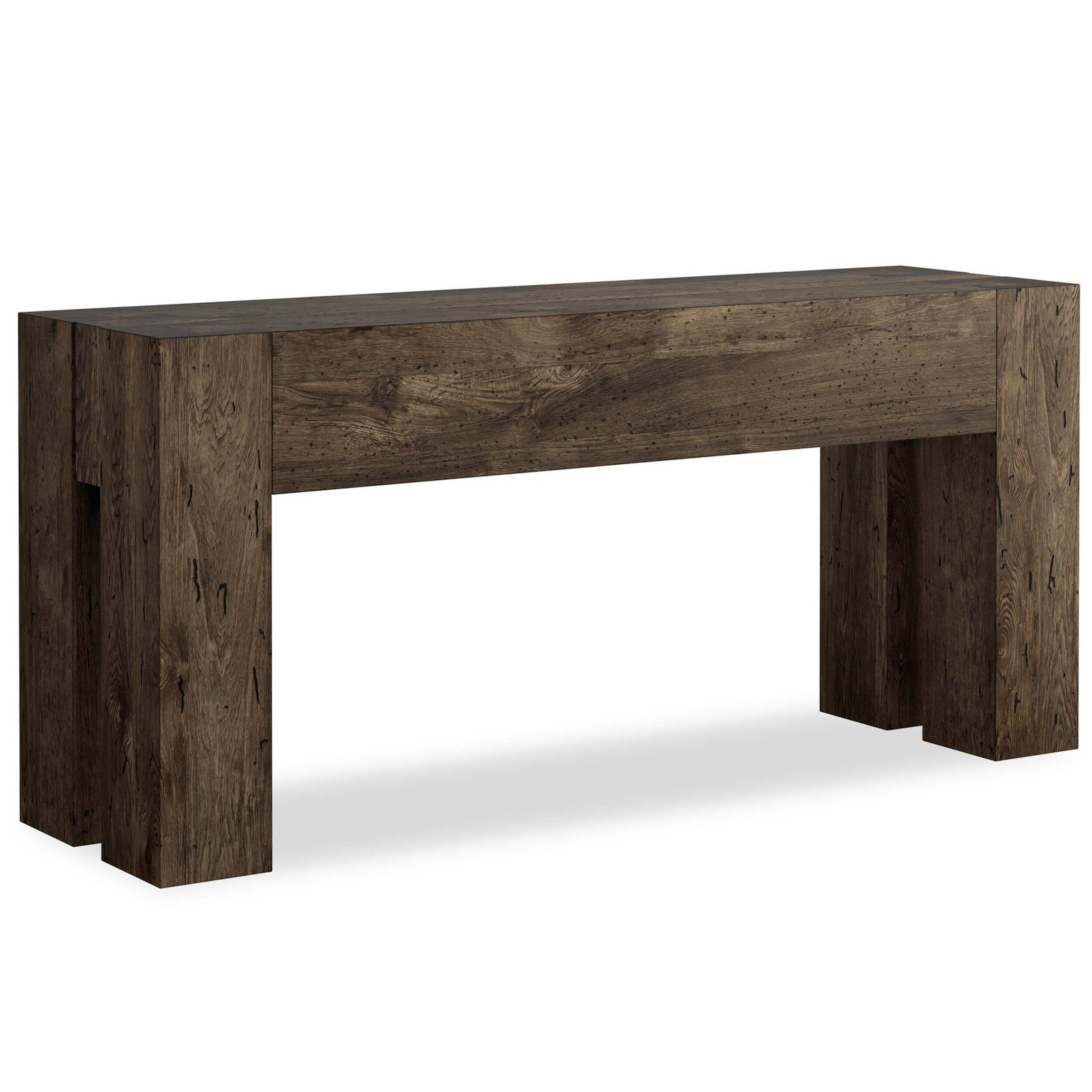 Abaso Console Table, Rustic Ebony by Four Hands