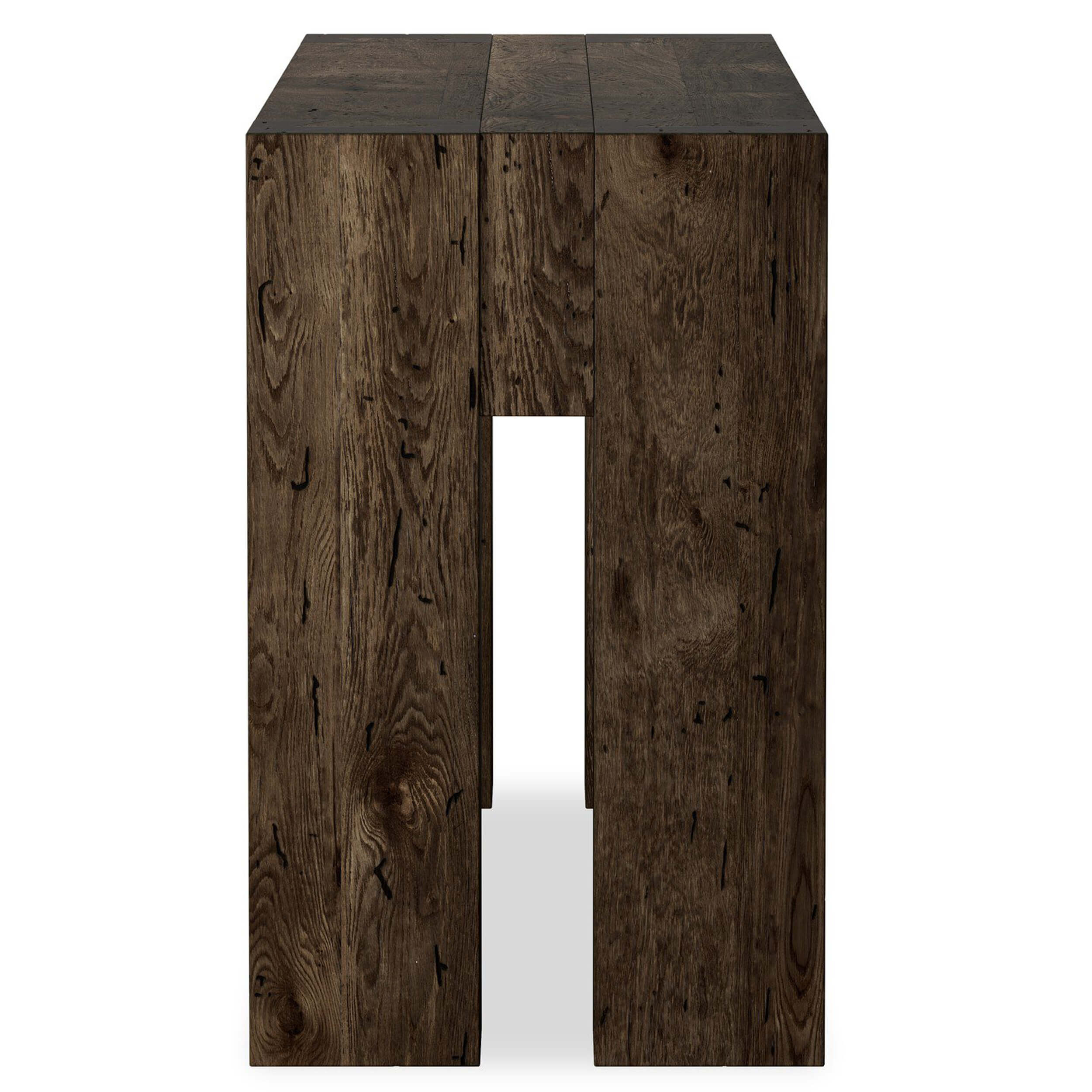 Abaso Console Table, Rustic Ebony by Four Hands - Image 3