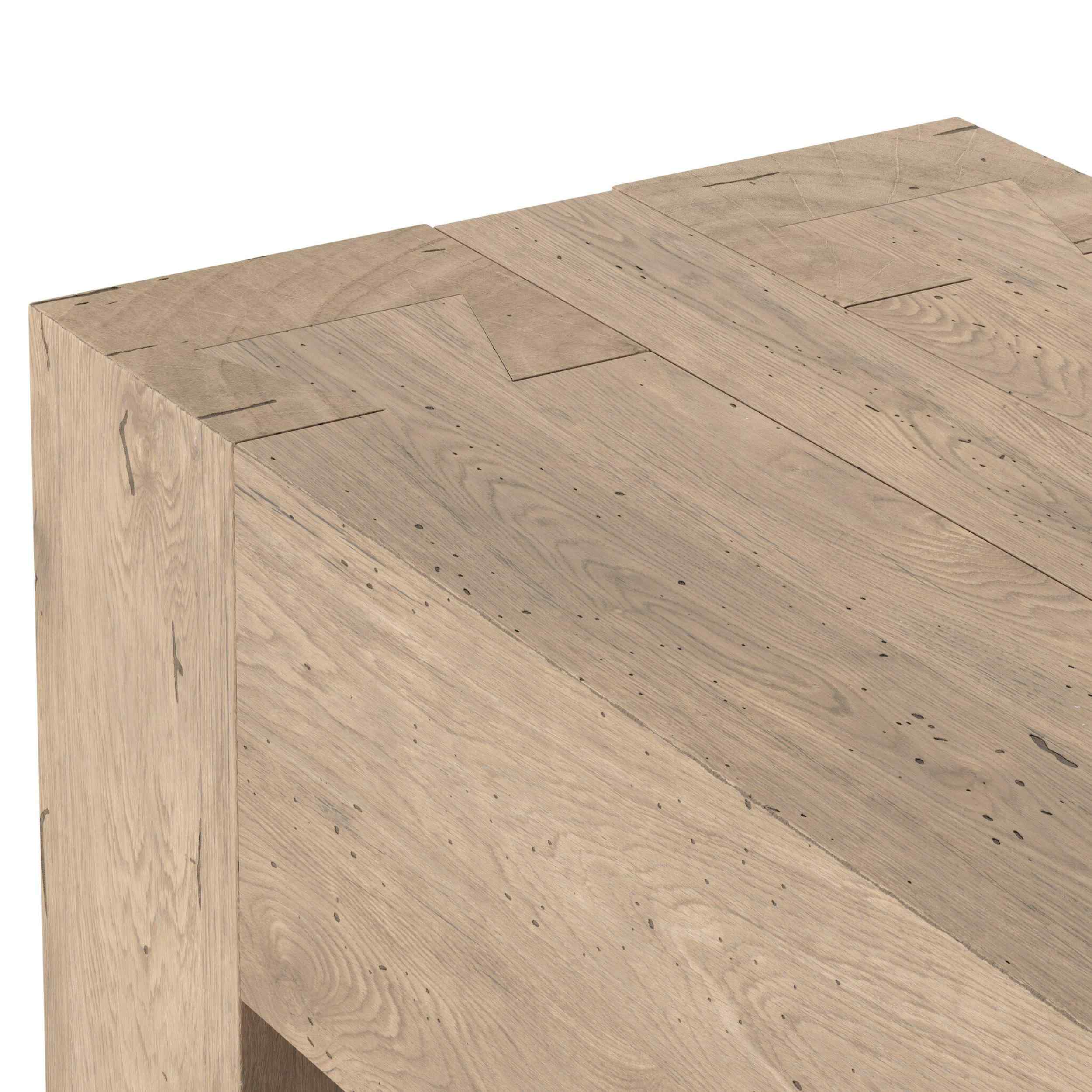 Abaso Console Table, Whitewash Rustic by Four Hands - Image 4